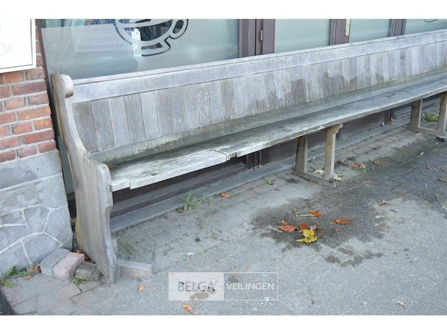 1 groten houten bank 4 meter lang - afbeelding 2 van  4