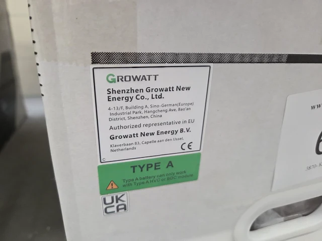 1 growatt ark 5.1 - 25.6xh-a1 high voltage battery system - afbeelding 2 van  5