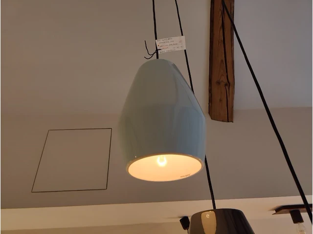 1 hanglamp beluce northern bell light blue - afbeelding 1 van  2
