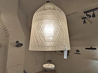 1 hanglamp karman blackout-sospensione transparant indoor + candle holder white ceramic