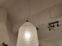 1 hanglamp karman blackout-sospensione transparant indoor + candle holder white ceramic - afbeelding 2 van  8