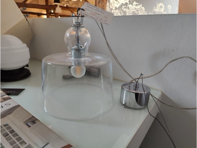 1 hanglamp quattro prouc privata aqua tinta transparant - afbeelding 1 van  2