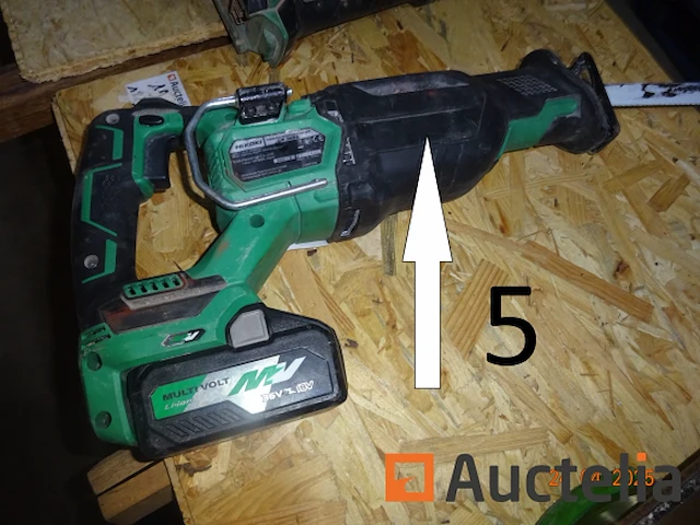 1 hikoki handzaag met accu maar zonder oplader - afbeelding 3 van  3