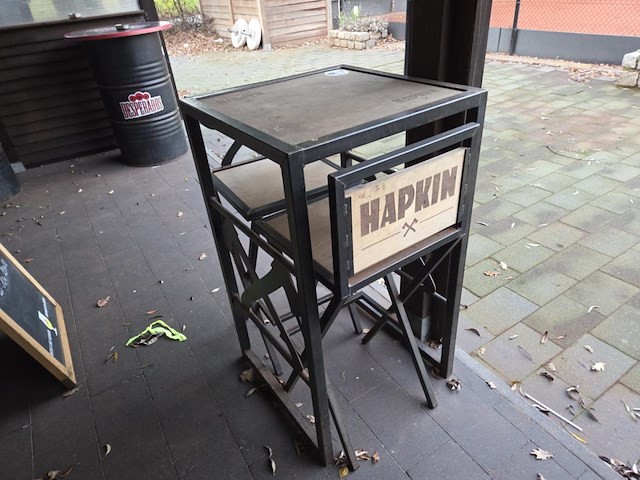 1 hoge tafel met 2 stoelen hapkin - afbeelding 3 van  7