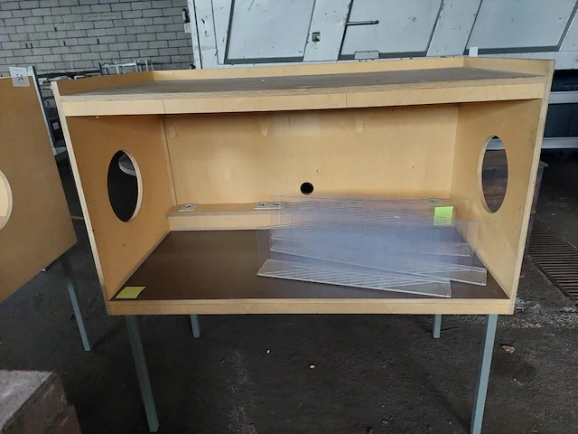 1 houten bibliotheek tafel - afbeelding 2 van  5