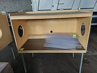 1 houten bibliotheek tafel - afbeelding 2 van  5