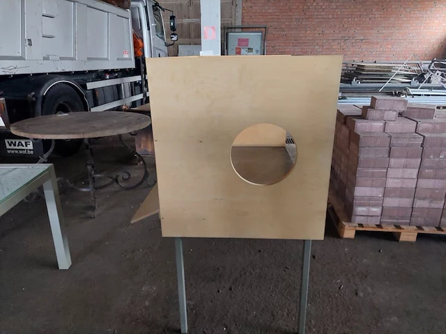 1 houten bibliotheek tafel - afbeelding 5 van  6