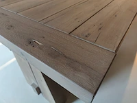 1 houten design eettafel met zitbank ( flamant) - afbeelding 3 van  5