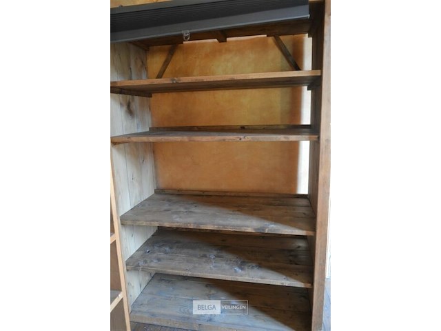 1 houten open kast 2m x 67 diep x 1,34 breed - afbeelding 4 van  4