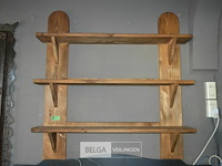 1 houten rek 3 leggers 130x 128 - afbeelding 1 van  3