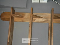 1 houten rek 3 leggers 130x 128 - afbeelding 2 van  3