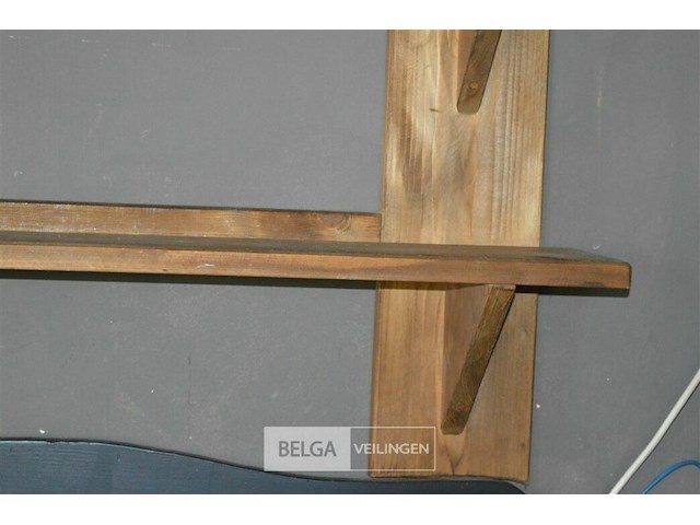 1 houten rek 3 leggers 130x 128 - afbeelding 3 van  3