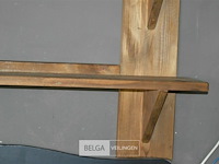 1 houten rek 3 leggers 130x 128 - afbeelding 3 van  3