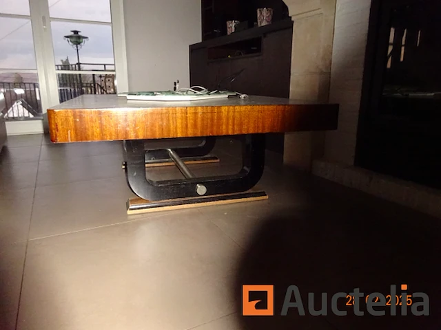 1 houten woonkamer tafel 1m20/1m/43cm - afbeelding 1 van  3