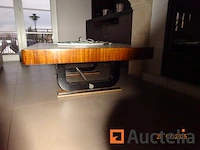 1 houten woonkamer tafel 1m20/1m/43cm