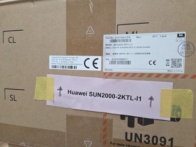1 huawei sun2000-2ktl-i1 omvormer - afbeelding 2 van  5