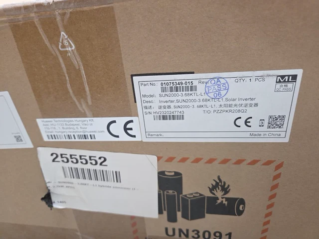 1 huawei sun2000-3,6ktl-i1 omvormer - afbeelding 3 van  5