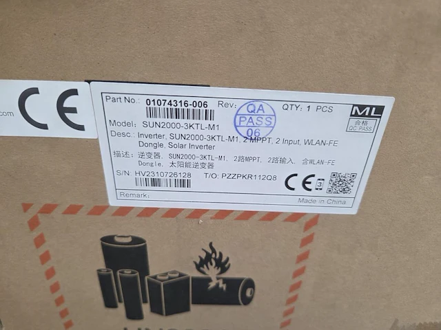 1 huawei sun2000-3ktl-m1 omvormer - afbeelding 3 van  5