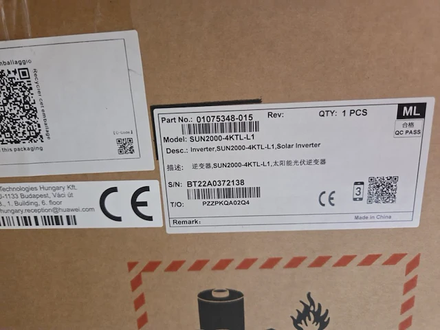 1 huawei sun2000-4ktl-i1 omvormer - afbeelding 4 van  6