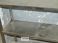 1 inox rek 2 delig 1,50x 75 x 30 - afbeelding 4 van  4