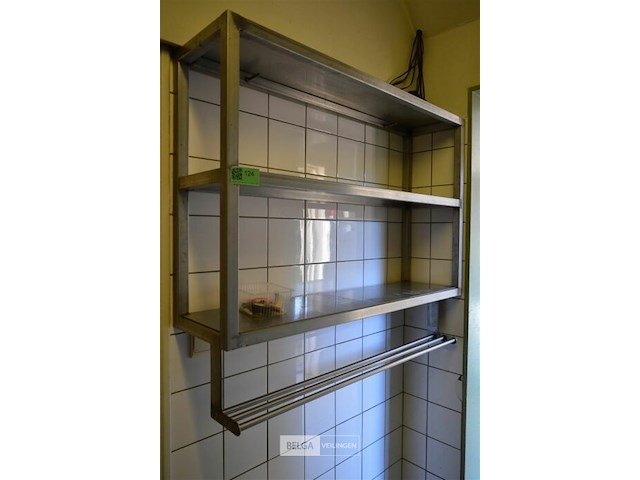 1 inox rekje 1m x 90 cm 27 diep - afbeelding 1 van  3