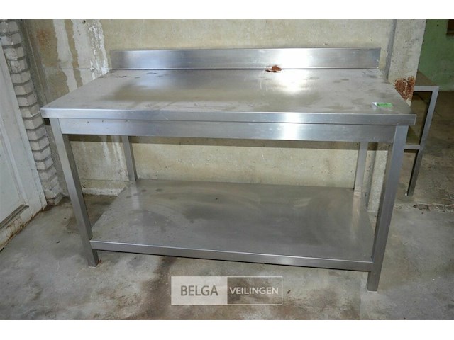 1 inox werktafel 1,4x70x85hoog - afbeelding 1 van  3