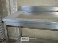 1 inox werktafel 1,4x70x85hoog - afbeelding 2 van  3