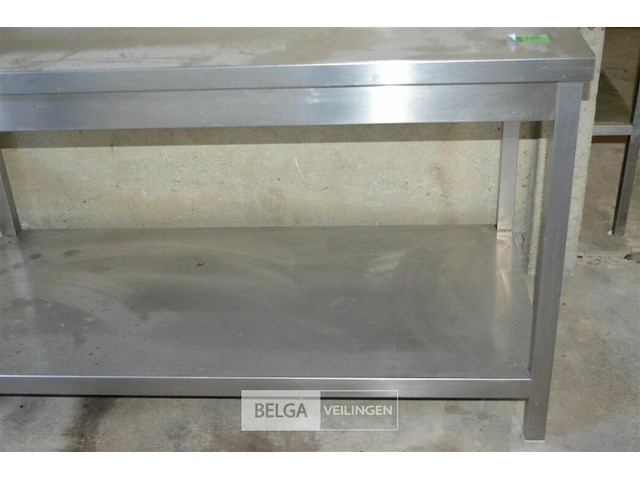 1 inox werktafel 1,4x70x85hoog - afbeelding 3 van  3