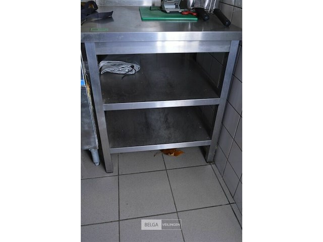 1 inox werktafel 85 x 86 x 74 - afbeelding 1 van  3