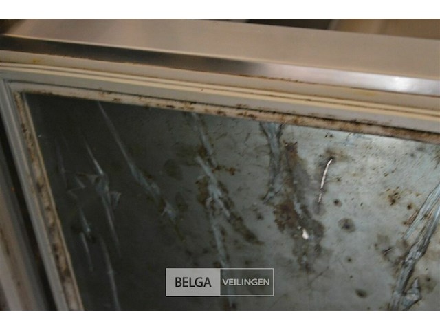 1 inox werktafel met 7 deuren frigo diamond goldline 2,43 x 70b x80h - afbeelding 3 van  5