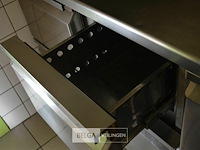 1 inox werktafel met 7 deuren frigo diamond goldline 2,43 x 70b x80h - afbeelding 5 van  5