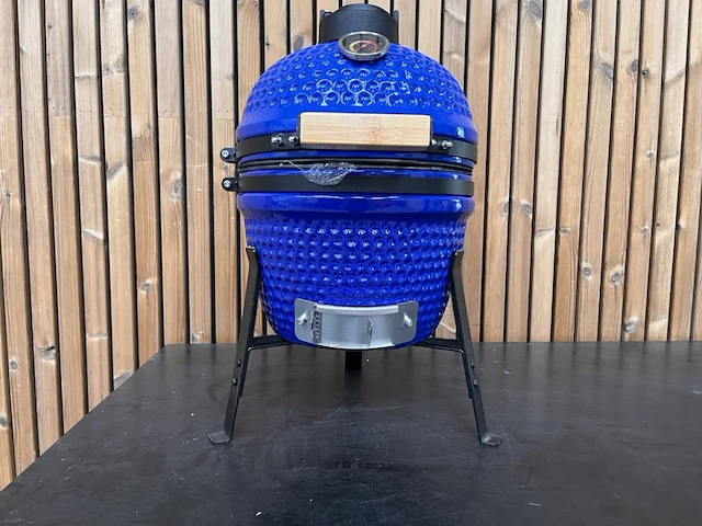 1 kamado grill (13 inch) blauw - afbeelding 1 van  8