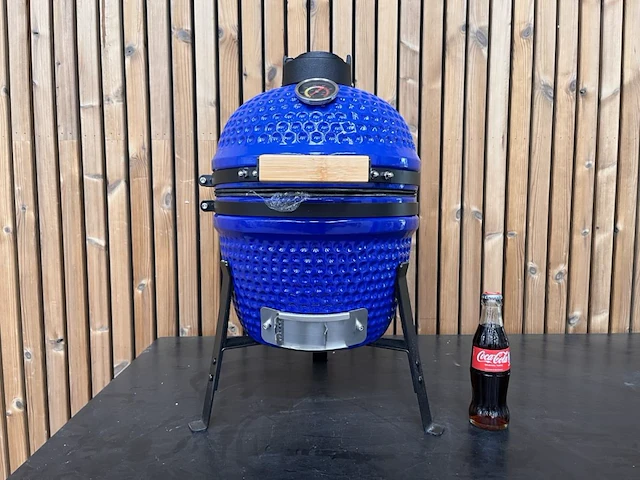 1 kamado grill (13 inch) blauw - afbeelding 2 van  8