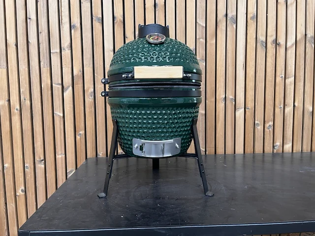 1 kamado grill (13 inch) groen - afbeelding 1 van  8