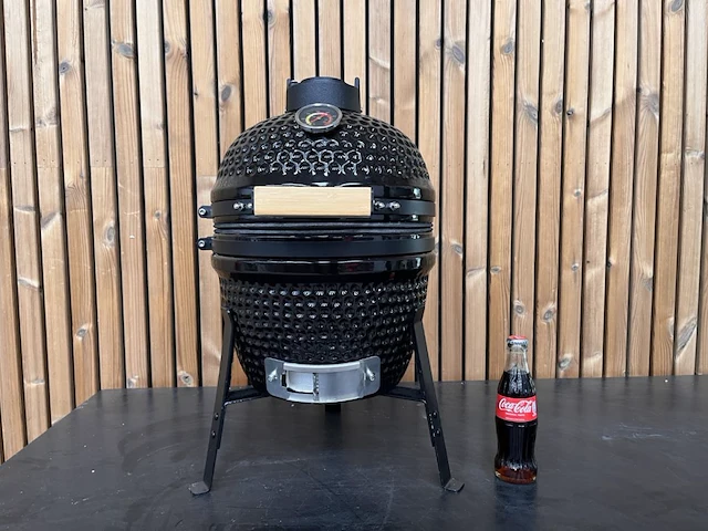 1 kamado grill (13 inch) zwart - afbeelding 2 van  7