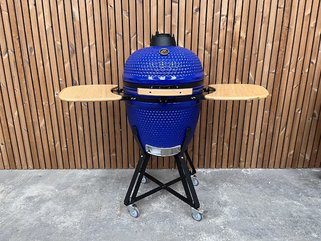 1 kamado grill ( 21 inch ) blauw - afbeelding 1 van  7