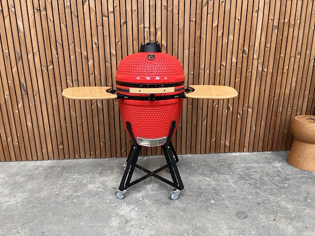 1 kamado grill ( 21 inch ) rood - afbeelding 1 van  7