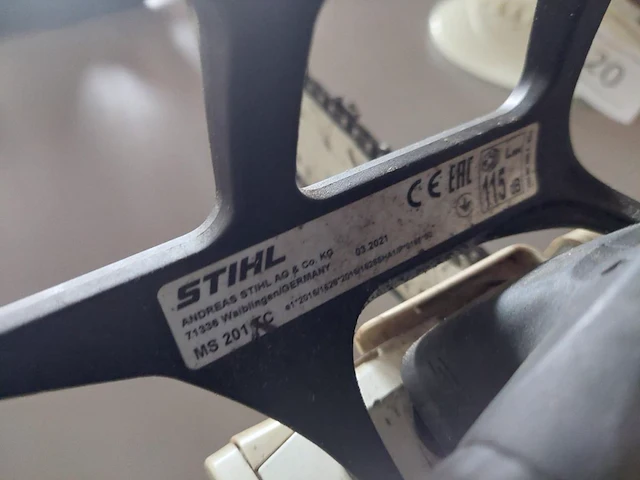 1 kettingzaag stihl ms201tc - afbeelding 4 van  5