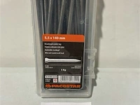 1 kg draadnagels platte kop 5,5 x 140 mm - afbeelding 1 van  3