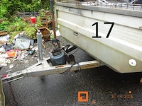 1 kipwagen, dubbele assen, plaat 1sdz 916, chassis ye8010202fnc12329, aluminium, 4 opklapbare zijkanten. waarschuwing, verkocht zonder de inhoud - afbeelding 2 van  6