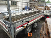 1 kipwagen, dubbele assen, plaat 1sdz 916, chassis ye8010202fnc12329, aluminium, 4 opklapbare zijkanten. waarschuwing, verkocht zonder de inhoud - afbeelding 6 van  6