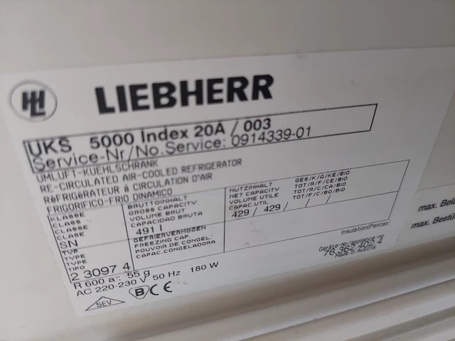 1 koelkast liebherr - afbeelding 3 van  4