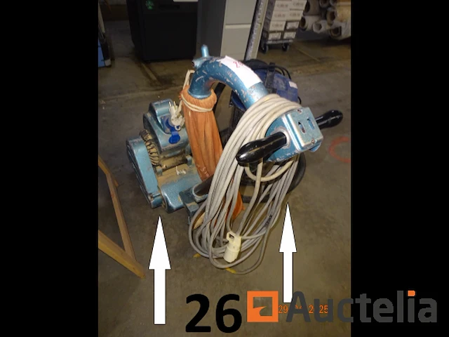 1 kunzle&tasin parketschuurmachine, 1 voorraad strips in een zak en op de zak geplaatst - afbeelding 5 van  5