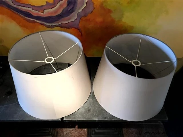1 lampenkap plafond taupe met lamp - afbeelding 2 van  3