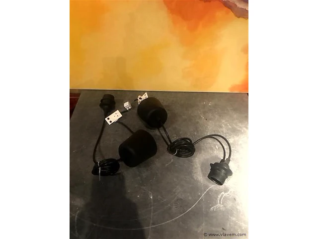 1 lampenkap plafond taupe met lamp - afbeelding 3 van  3
