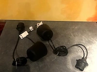 1 lampenkap plafond taupe met lamp - afbeelding 3 van  3