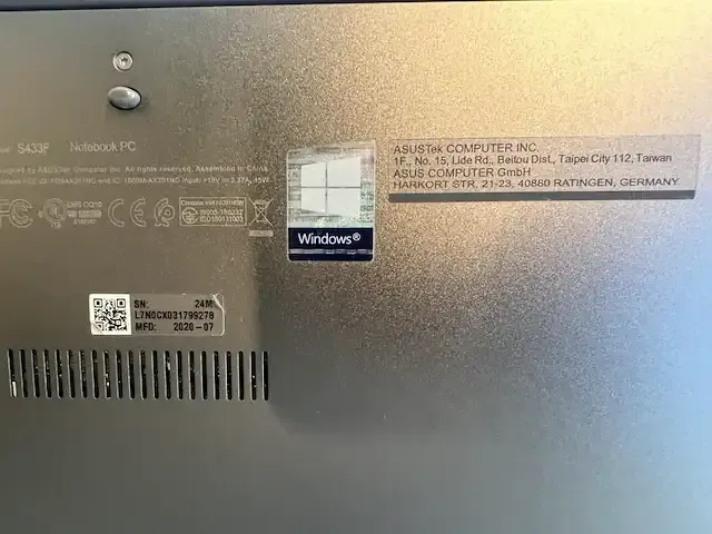 1 laptop asus vivobook s433f - afbeelding 5 van  5