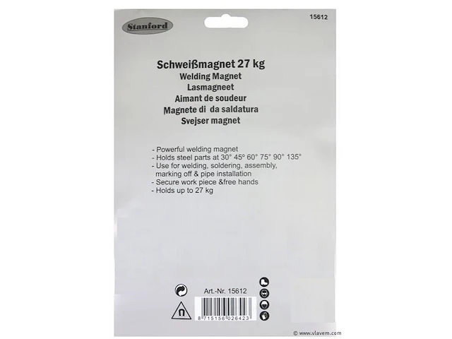 1 lasmagneet 27kg - afbeelding 3 van  3