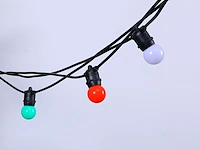1 lichtsnoer 10 meter 10 led-lampen - multicolor - afbeelding 2 van  8