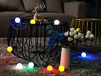 1 lichtsnoer 10 meter 10 led-lampen - multicolor - afbeelding 5 van  8